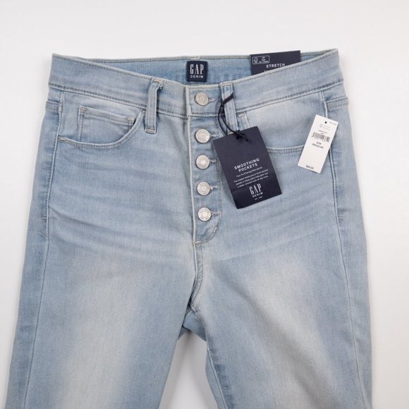 NEW GAP High Rise Favorite Jegging button fly jeans size 2 - Picture 2 of 13